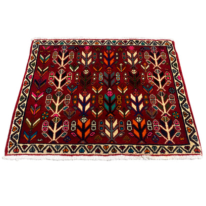 Poshti rug, red - 69x58 cm