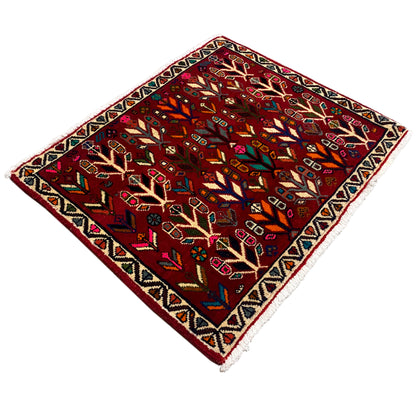 Poshti rug, red - 69x58 cm