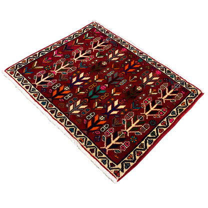 Poshti rug, red - 69x58 cm