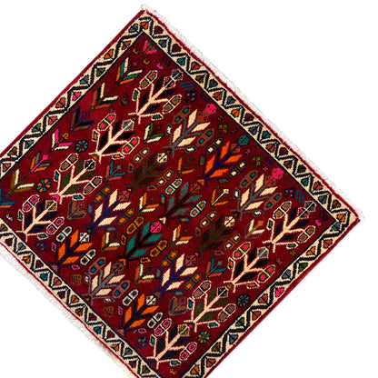 Poshti rug, red - 69x58 cm