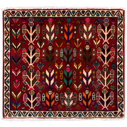 Poshti rug, red - 69x58 cm