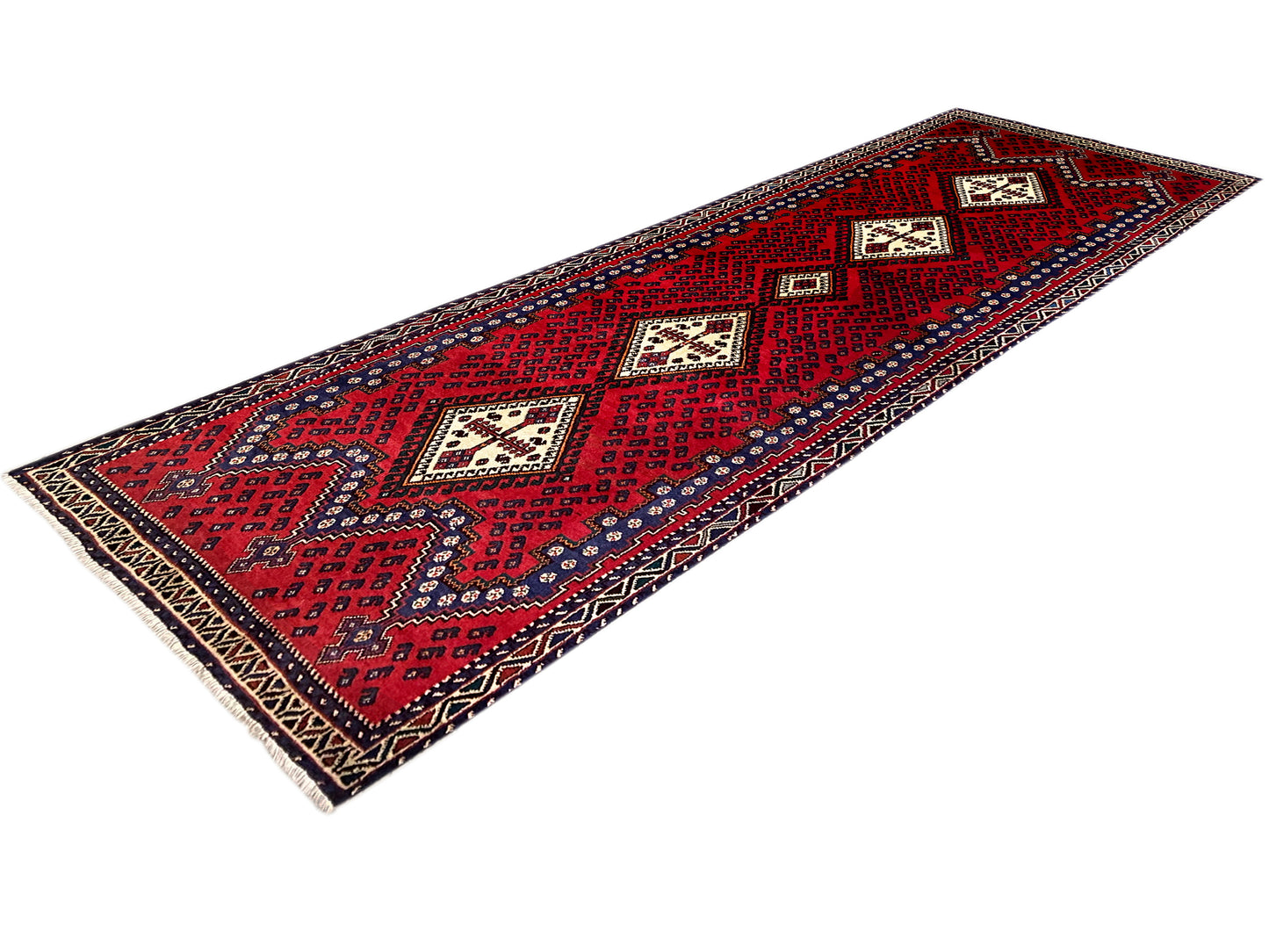 Red Sirjan Runner Carpet 280x89cm