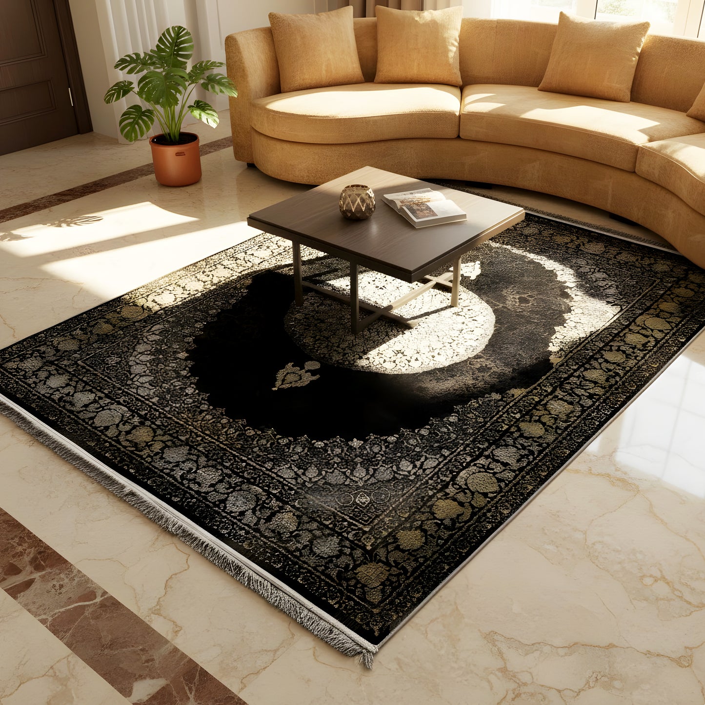 Wohnzimmerteppiche-1200-4040833-1408Rauchfarben - German Carpet Shop