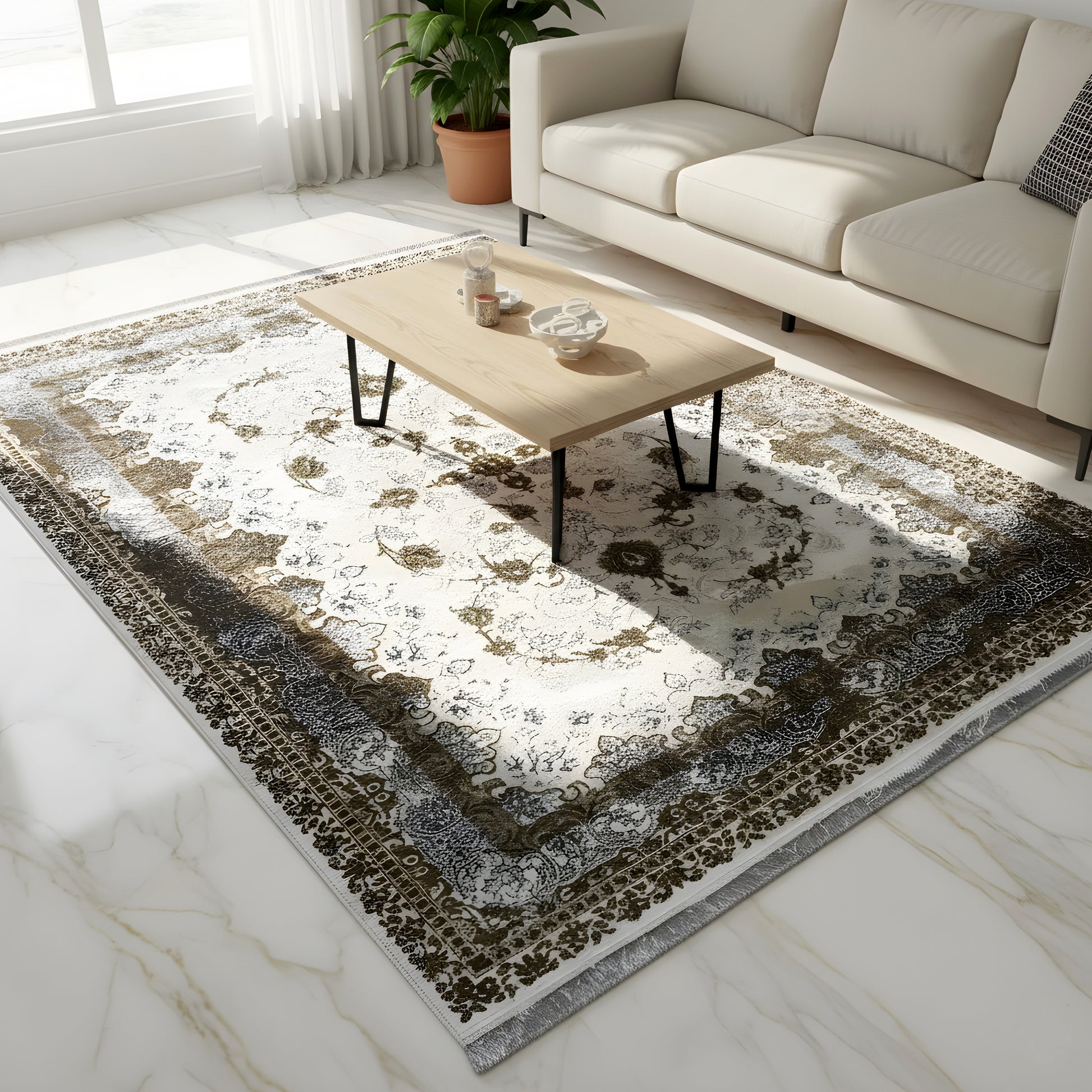 Wohnzimmerteppiche-700-4040949-716Cremefarben_170x240_ed154c13-e835-4960-804c-14820c8147df - German Carpet Shop