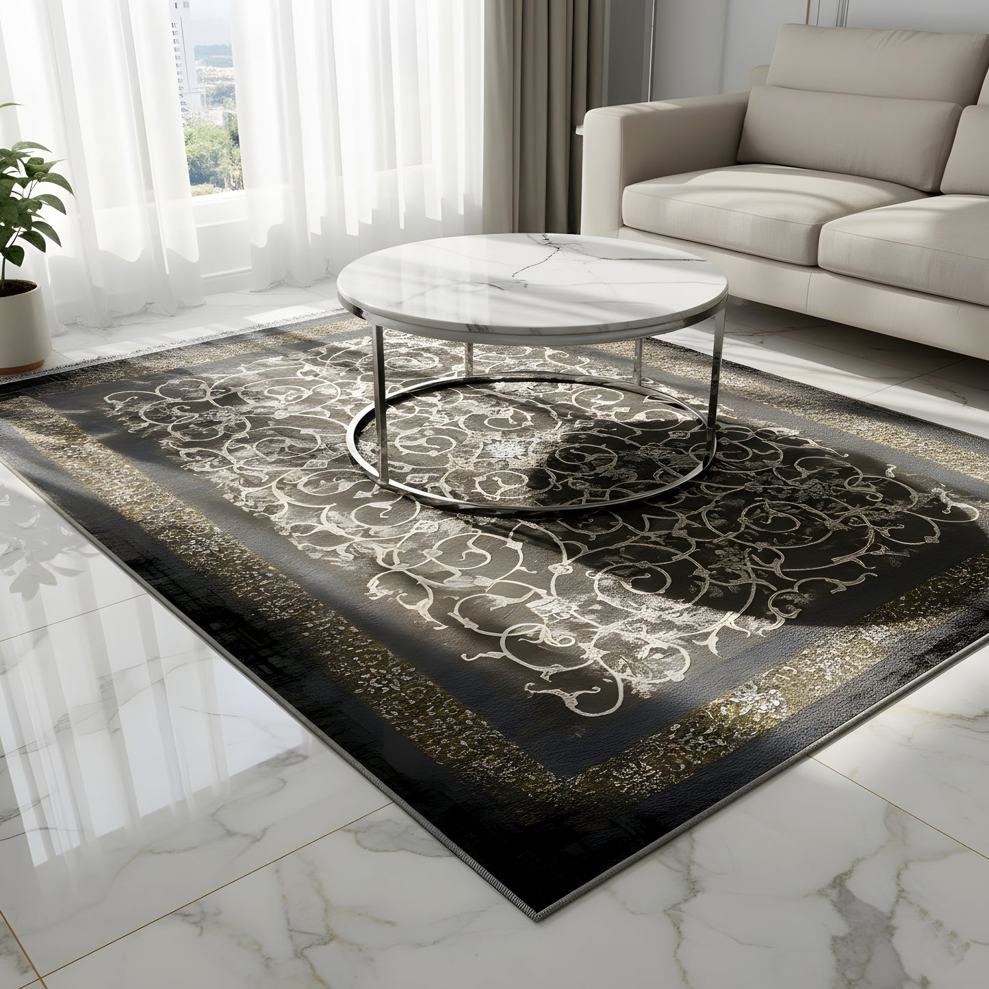 Wohnzimmerteppiche-700-4040960-703RauchigesGold - German Carpet Shop