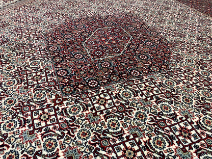 Bidjar Perserteppich handgeknüpft, elegante klassische Wohnkultur