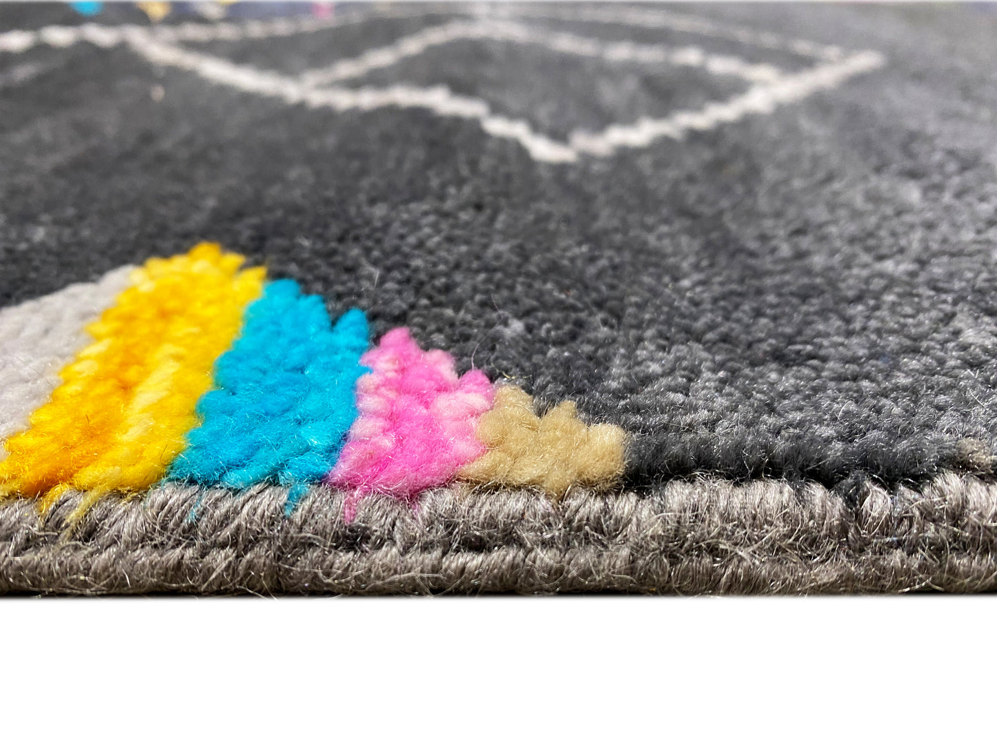 Hochwertiger Wohnteppich aus Wolle und Viskose