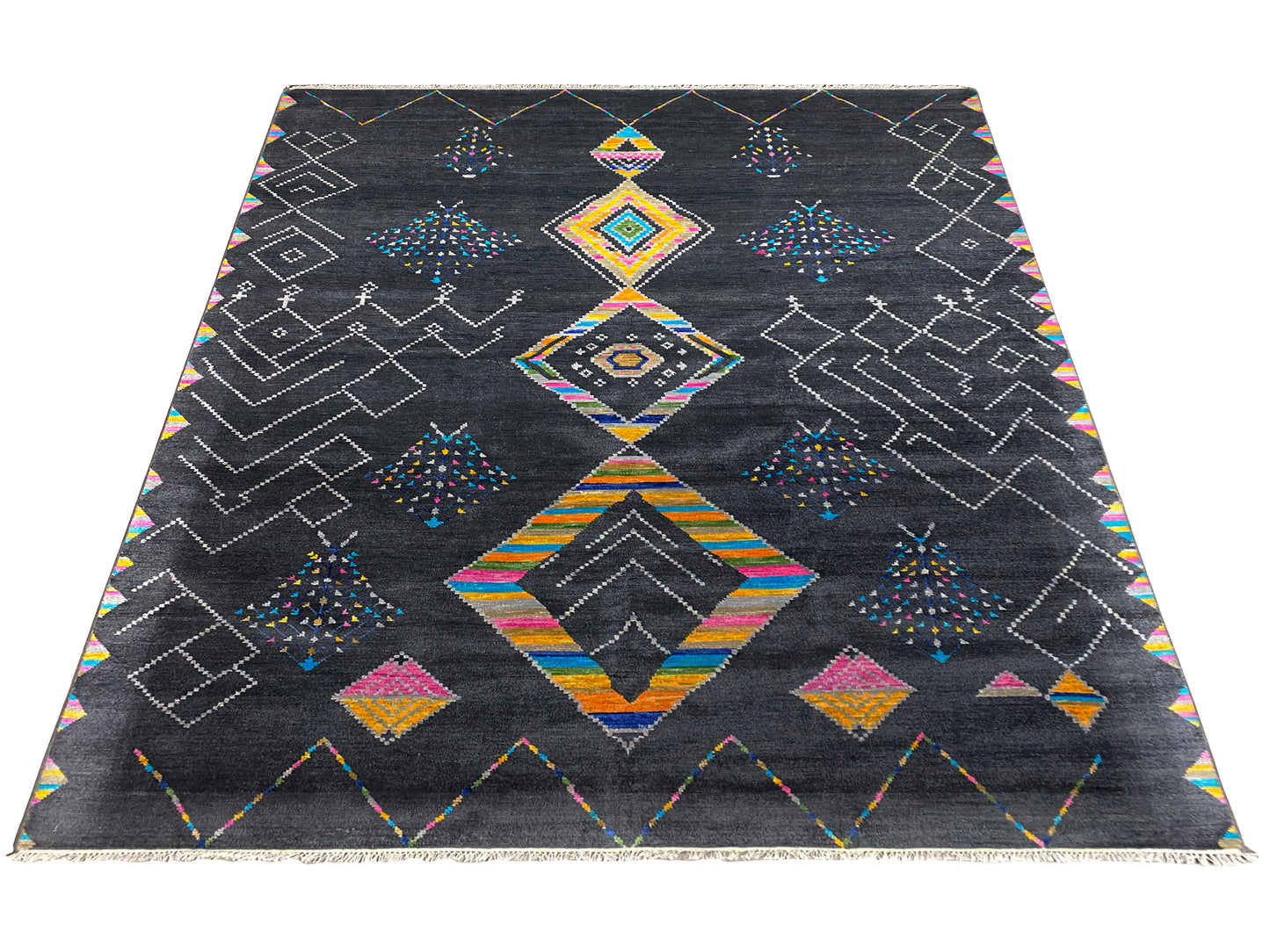 Großer Ethno Teppich 308x247 cm für Wohnzimmer