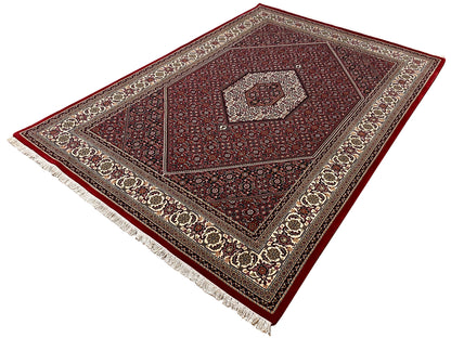 Bidjar Teppich im Perser-Stil rot 244x170 cm für Wohnzimmer