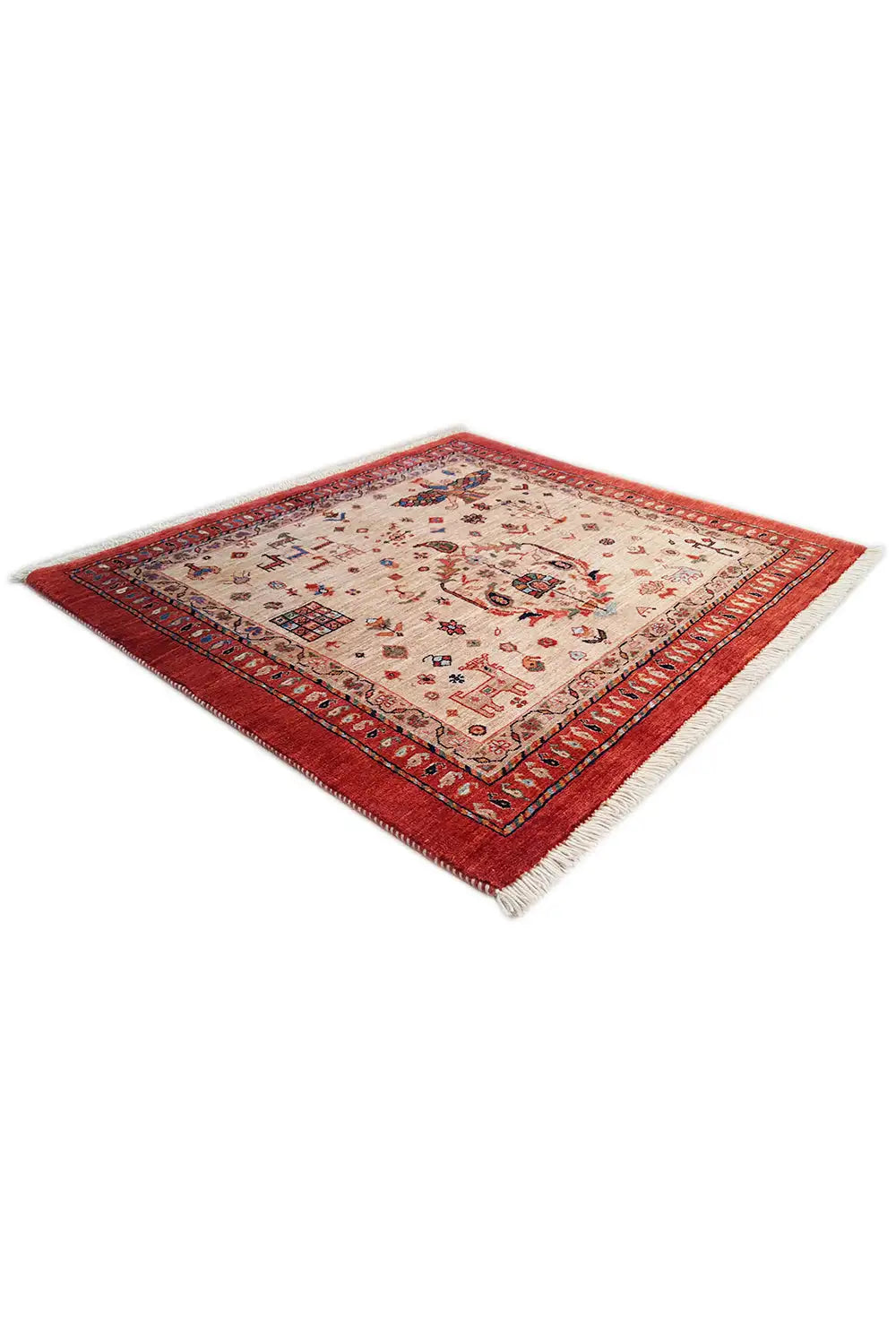  Qashqai Exklusiv (110x101 cm) - Premium Teppich from German Carpet Shop - Just €699! Shop now at German Carpet Shop