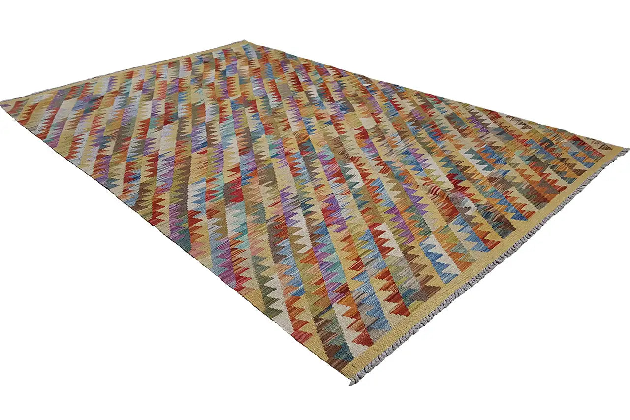  Kelim Afghan- 4215060 (198x131 cm) - Premium Kelim from German Carpet Shop - Just €194! Shop now at German Carpet Shop