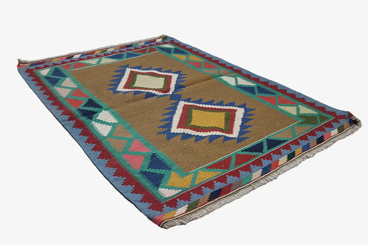 Kilim Qashqai - Multicolor 14PL 140x96 cm - German Carpet Shop