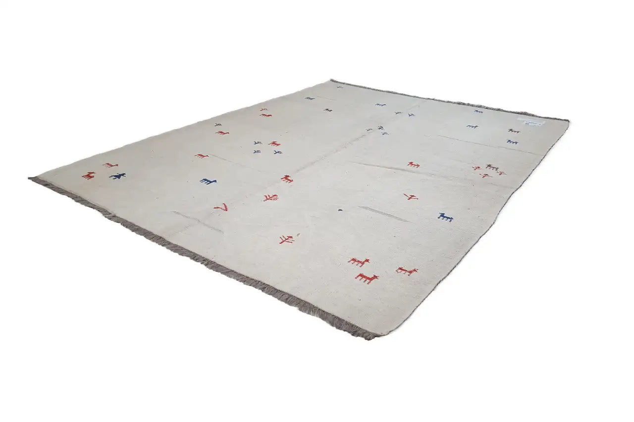Kilim Qashqai - 13156 (201x158cm) - German Carpet Shop